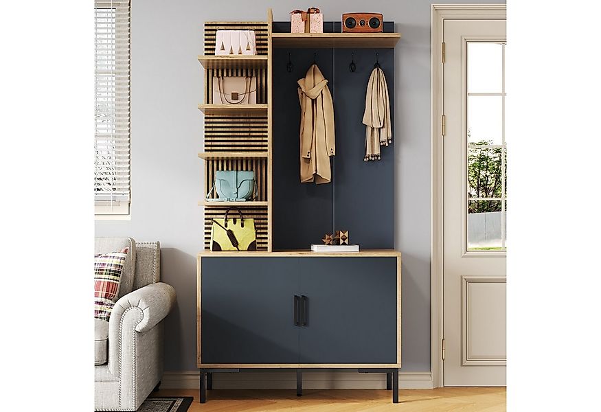 Merax Garderoben-Set mit Metallbeinen, Flurgarderoben Set, (1-St., Kompaktg günstig online kaufen