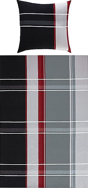 Erwin Müller Bettwäsche Bettwäsche, Biber, Streifen günstig online kaufen