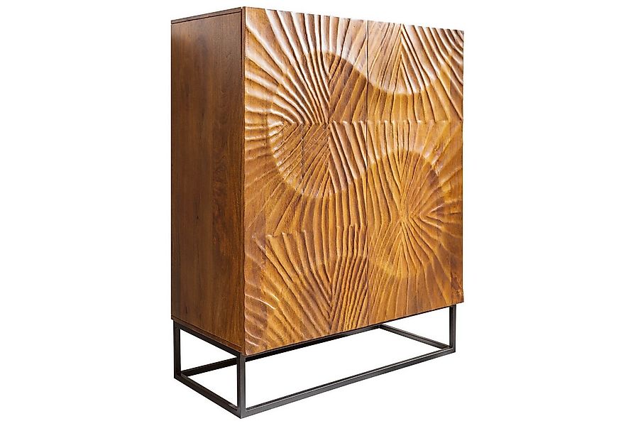 riess-ambiente Highboard SCORPION 120cm braun / schwarz · Hochschrank aus M günstig online kaufen