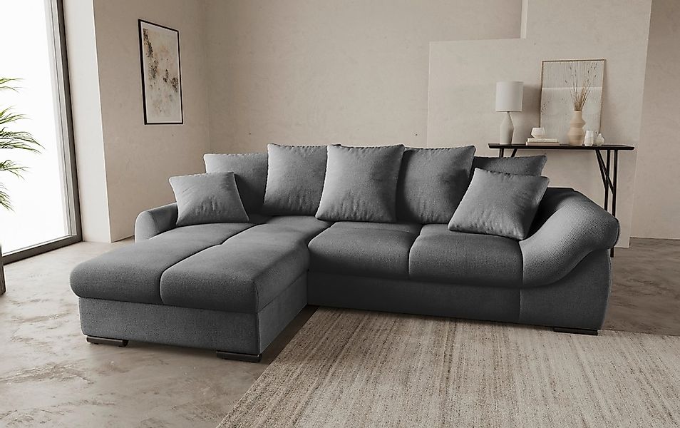 Mr. Couch Ecksofa »Livorno L-Form«, inkl. Hochschläfer-Bettauszug, XL-Bettk günstig online kaufen