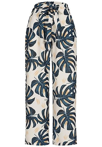 CLOUD 5IVE Stoffhose CLOUD 5IVE Summer Pants with palm print and tie belt ( günstig online kaufen