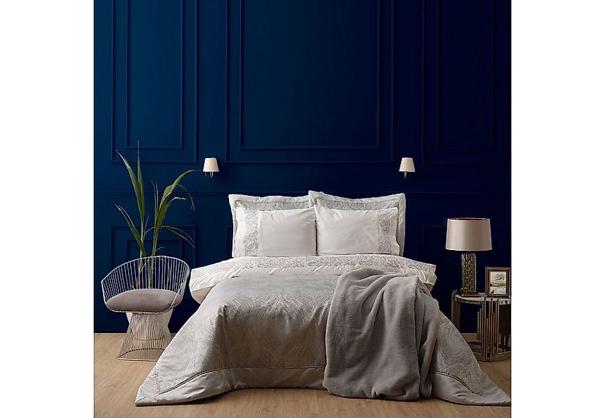 Karaca Home Bettwäsche Karaca Home Lyra Silver 8-tlg. Mitgift Set, Bestickt günstig online kaufen