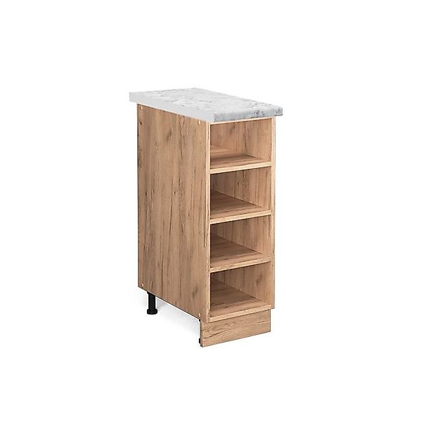 Vicco Küchenregal Fame-Line Offener Küchenschrank Goldkraft Eiche 30 cm AP günstig online kaufen