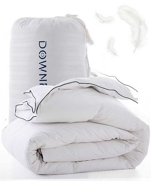 DOWNFOCUS Federbettdecke Komfort-Daunendecke mit Gänsedaunen, OEKO-TEX & RD günstig online kaufen