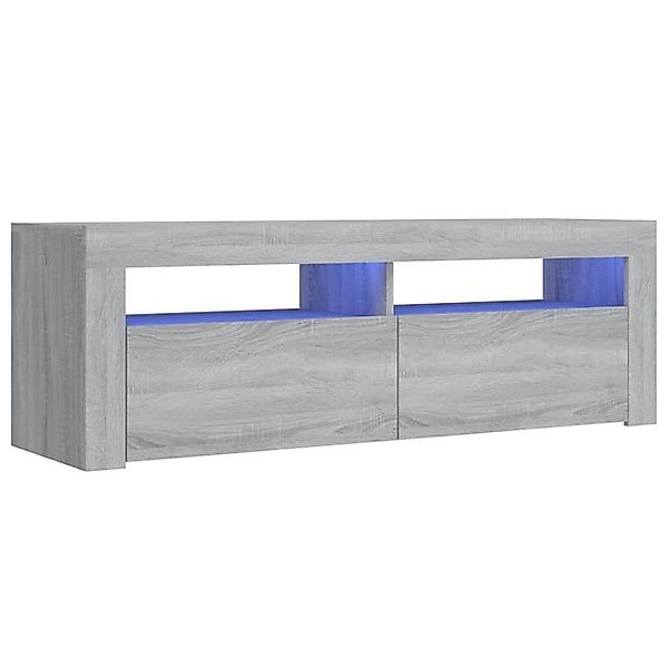 vidaXL TV-Schrank TV-Schrank mit LED Leuchten Grau Sonoma 120x35x40 cm Lowb günstig online kaufen