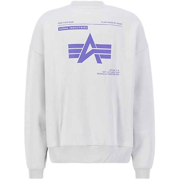 Alpha  Sweatshirt Logo Back Print Sweater - pastel grey günstig online kaufen