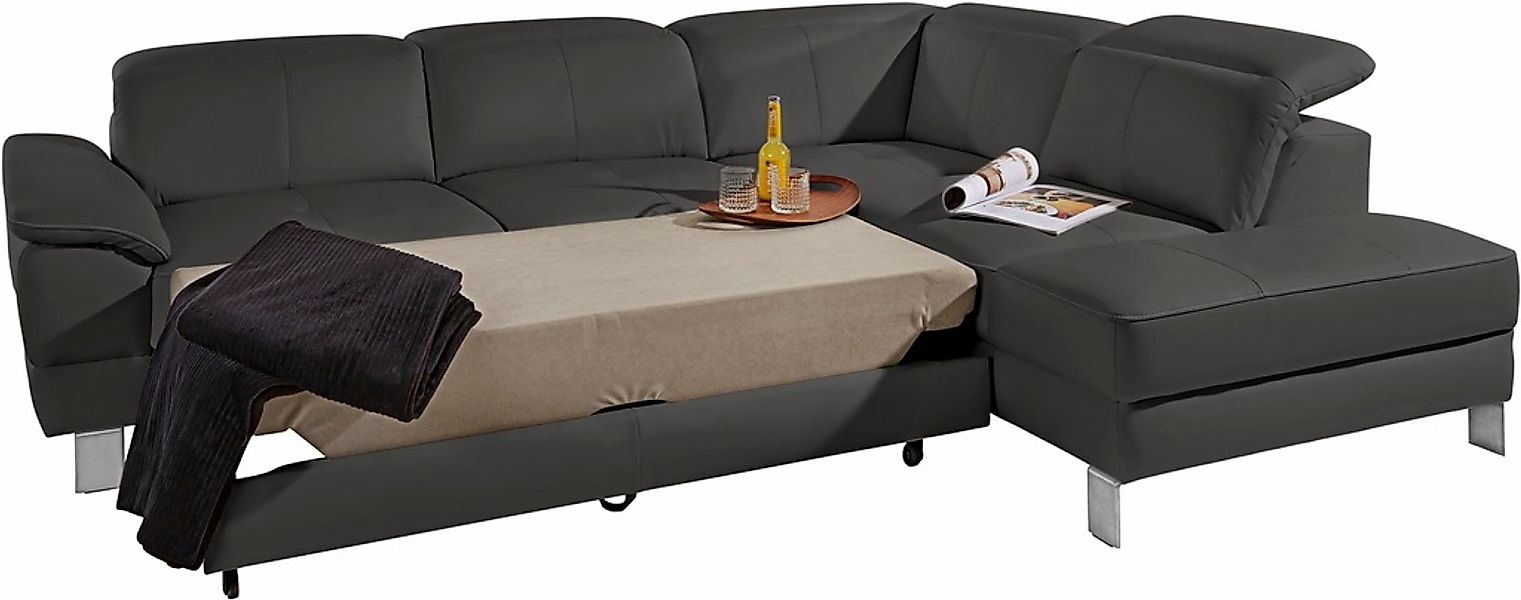 exxpo - sofa fashion Ecksofa "Mantua, L-Form" mit Kopf- bzw. Rückenverstell günstig online kaufen