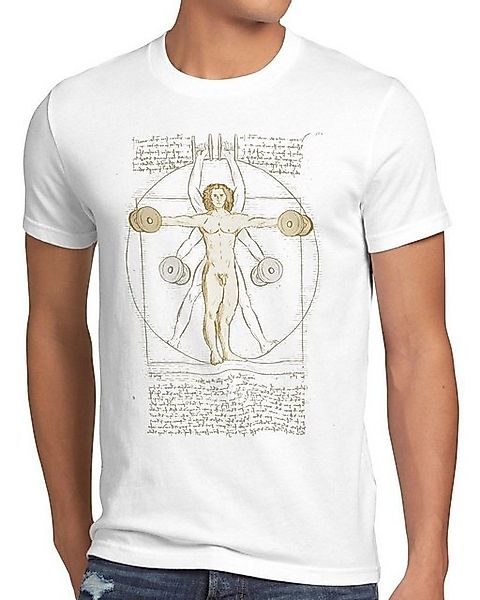 style3 T-Shirt Mensch mit Kurzhantel butterfly rudern training fitnessstudi günstig online kaufen