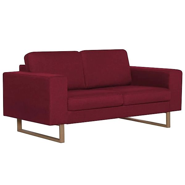 vidaXL 2-Sitzer-Sofa Stoff Weinrot 281393 günstig online kaufen