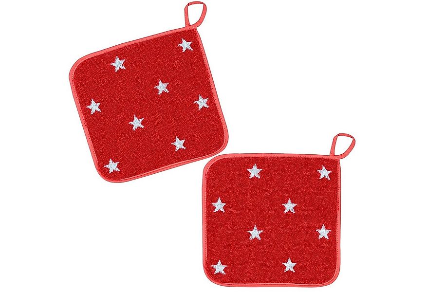 Kracht Topflappen Sternchen, (Set, 2-tlg., 2-teilig), 2er Set Topflappen, B günstig online kaufen