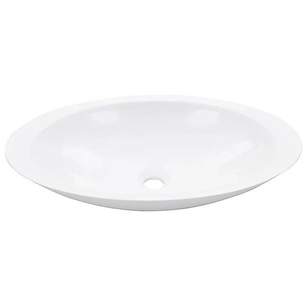 vidaXL Waschbecken 59,3 x 35,1 x 10,7 cm Mineralguss/Marmorguss Weiß 144069 günstig online kaufen