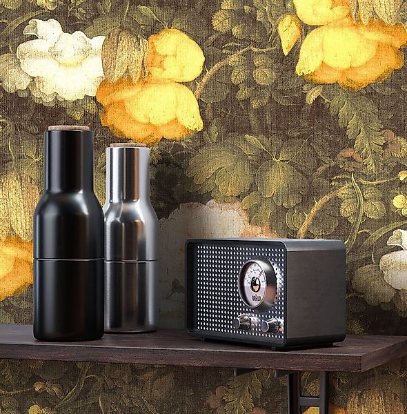 Newroom Vliestapete, Blumentapete Gelb Weiß Wallpaper günstig online kaufen