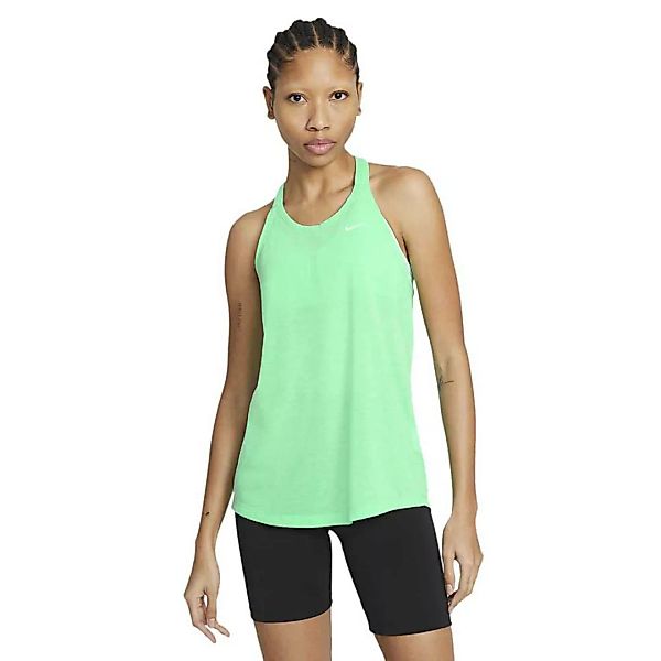 Nike Dri Fit Ärmelloses T-shirt XS Green Glow / Htr / White günstig online kaufen