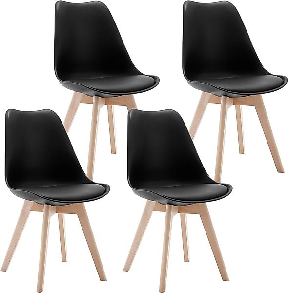 EUGAD 4-Fußstuhl (4 St), Esszimmerstühle Design, günstig online kaufen