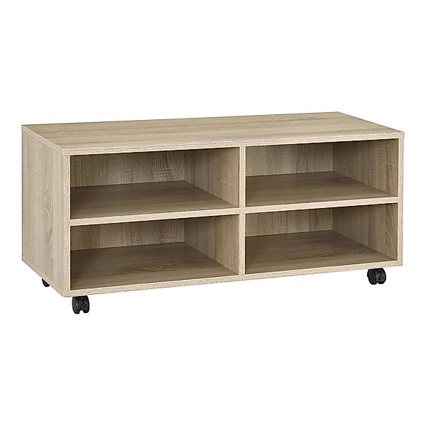 en.casa Lowboard, »Gränne« Rollbares Regal 90x35x40,5 günstig online kaufen