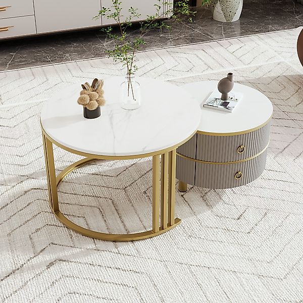 Furnishings Home Couchtisch rund Kaffeetisch Beistelltisch günstig online kaufen