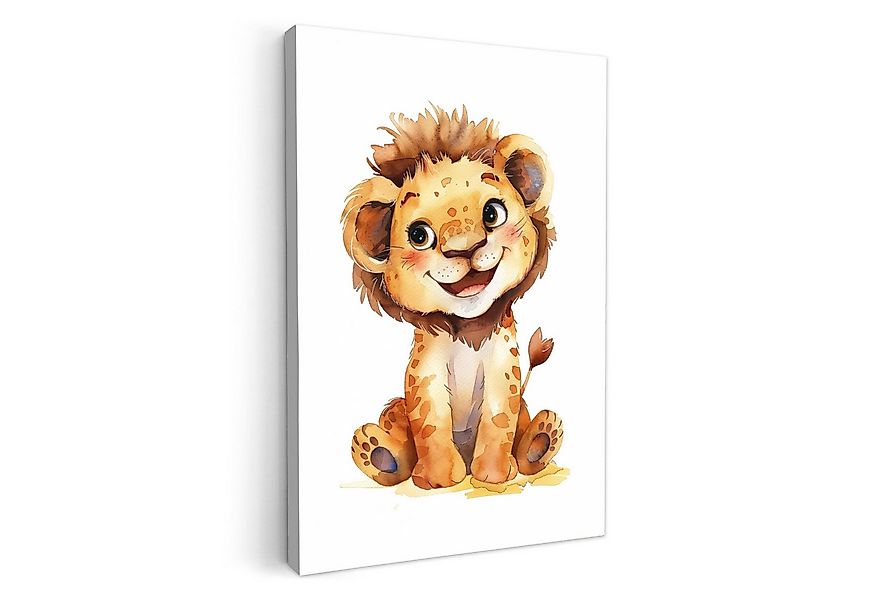 OneMillionCanvasses® Leinwandbild Löwe - Tierbaby, Fotodruck (1 St), Kinder günstig online kaufen