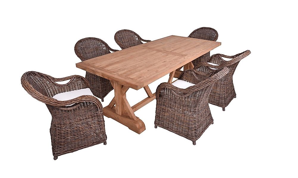 Garden Pleasure Garten-Essgruppe, Tischgruppe KISAR/BREST Set günstig online kaufen