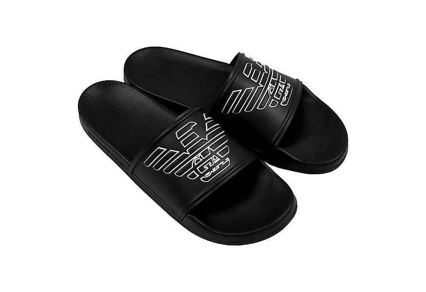 Emporio Armani Badeschuh Badepantolette mit Adler in Relief-Optik günstig online kaufen