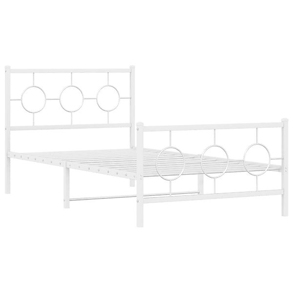 vidaXL Bett Bettgestell mit Kopf- und günstig online kaufen