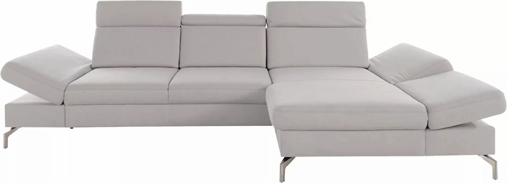 sit&more Ecksofa »Brisbane L-Form«, Fußhöhe 15 cm, inklusive Sitztiefen-, A günstig online kaufen