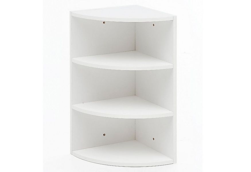 FINEBUY Eckregal SuVa14558_1, Weiß 30x60x30 cm, Wandregal Eck, Hängeregal M günstig online kaufen