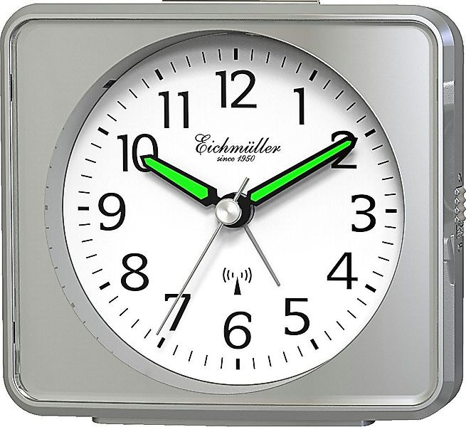Eichmüller Funkwecker 9892-01 – Präziser silberfarbener Wecker mit ansteige günstig online kaufen