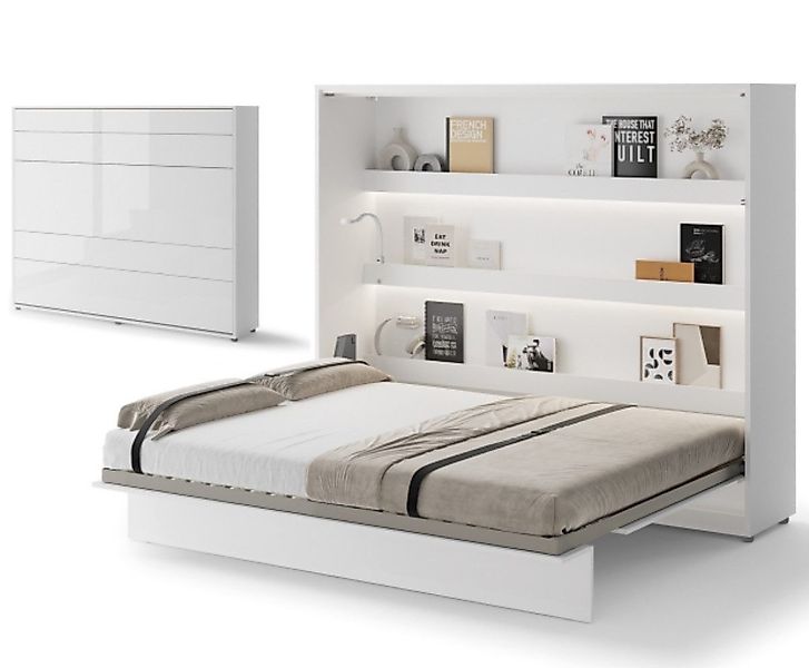 Compleo Schrankbett Horizontal Wandklappbett Lenart Bed günstig online kaufen
