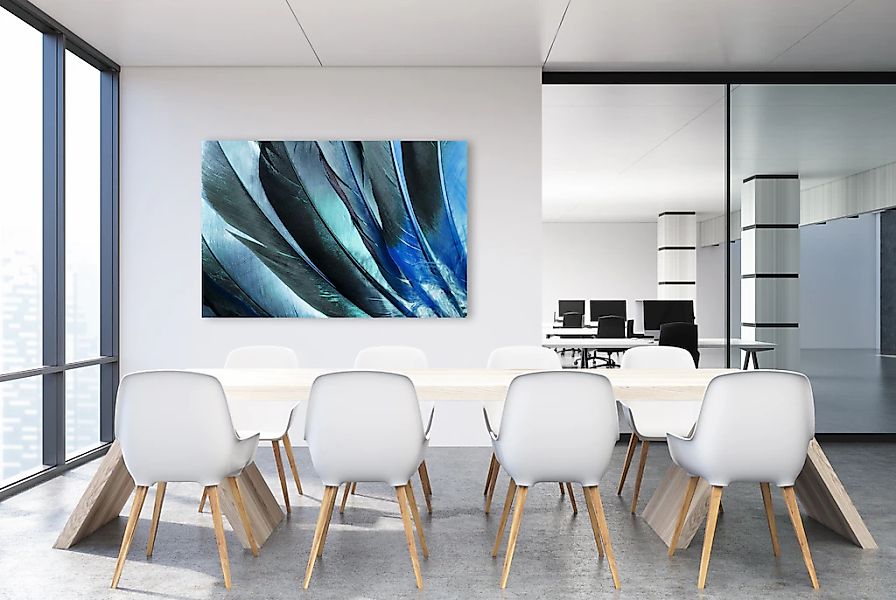 queence Leinwandbild "Feathers" Federn 1 Stk. tlg. mit sehr guten Schallabs günstig online kaufen