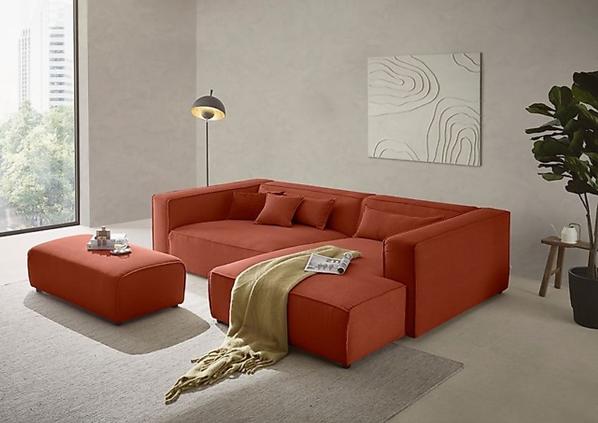 LeGer Home by Lena Gercke Ecksofa »PIARA XXL, L-Form, Schlaffunktion, Cord, günstig online kaufen