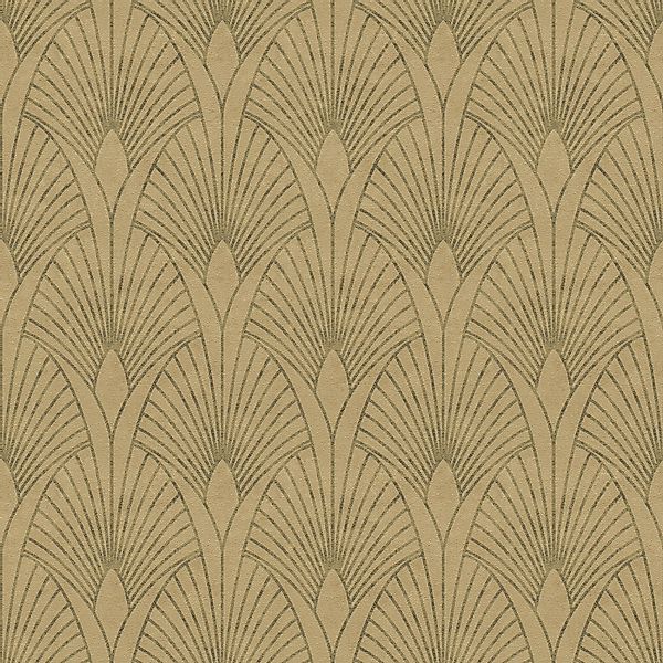 Bricoflor Goldene Tapete Der 20er Jahre Art Deco Vliestapete Edel Ideal für günstig online kaufen