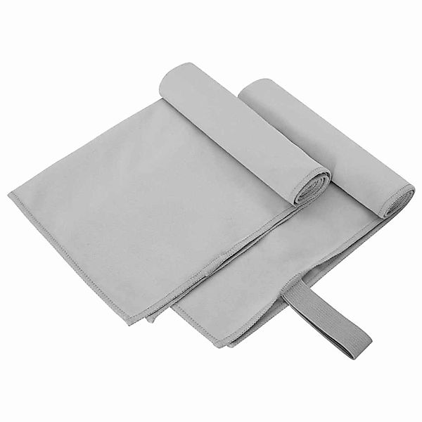 vidaXL Sporthandtücher 2 Stk Grau 50 x 30 cm Polyester und Polyamid 4201146 günstig online kaufen
