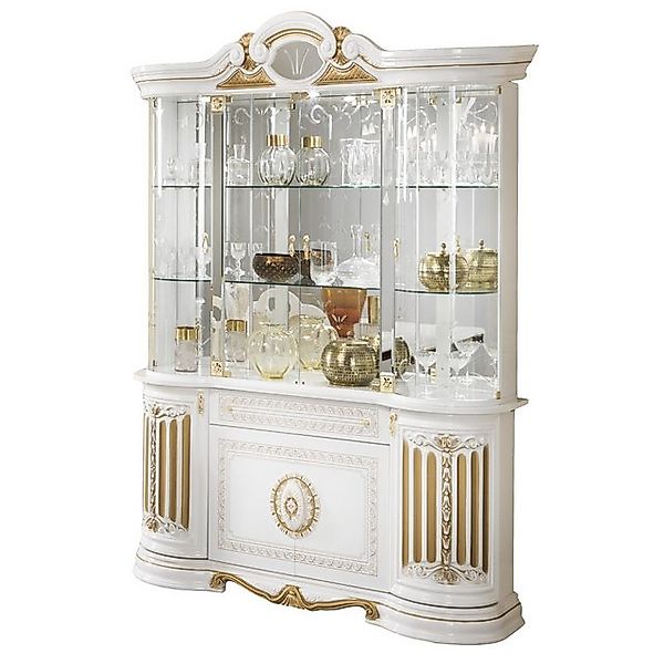 Interdesign24 Glasvitrine Bella (im Barock-Stil, mit Goldverzierungen, 8-Tü günstig online kaufen