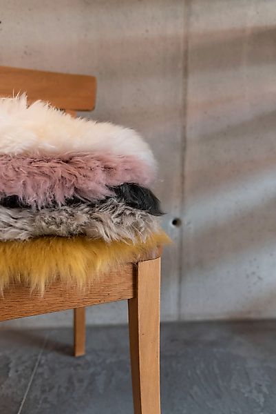 Heitmann Felle Stuhlkissen "Lamm, Sitzauflage eckig" 44x44 cm, echtes Lammf günstig online kaufen