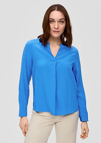 s.Oliver Langarmbluse Viskosebluse mit Tunika-Ausschnitt günstig online kaufen