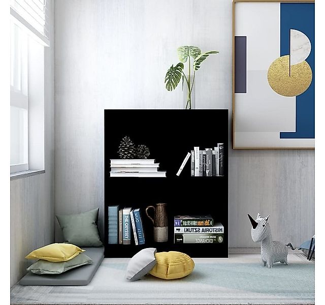 vidaXL Bücherregal Bücherregal Schwarz 60x24x74,5 cm Spanplatte günstig online kaufen