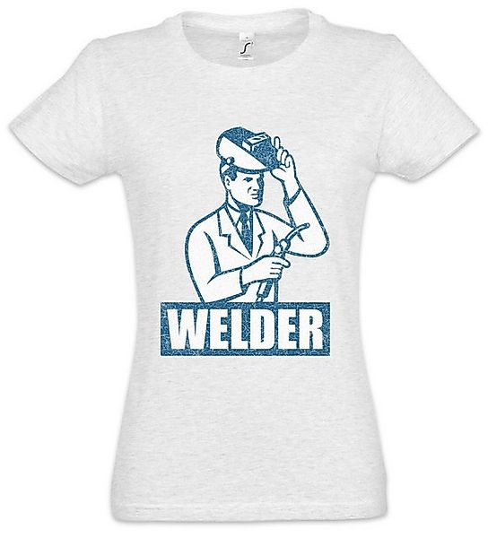 Urban Backwoods Print-Shirt Welder IV Damen T-Shirt Welding Schweißer Schwe günstig online kaufen