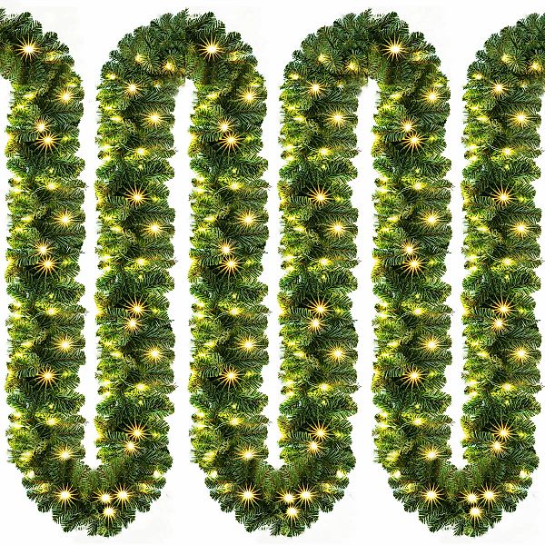 Weihnachtsgirlande 5m 2er-Set In-/Outdoor günstig online kaufen