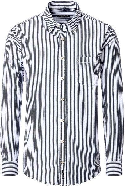 Casa Moda Freizeithemd Streifen Blau - Größe XXL günstig online kaufen