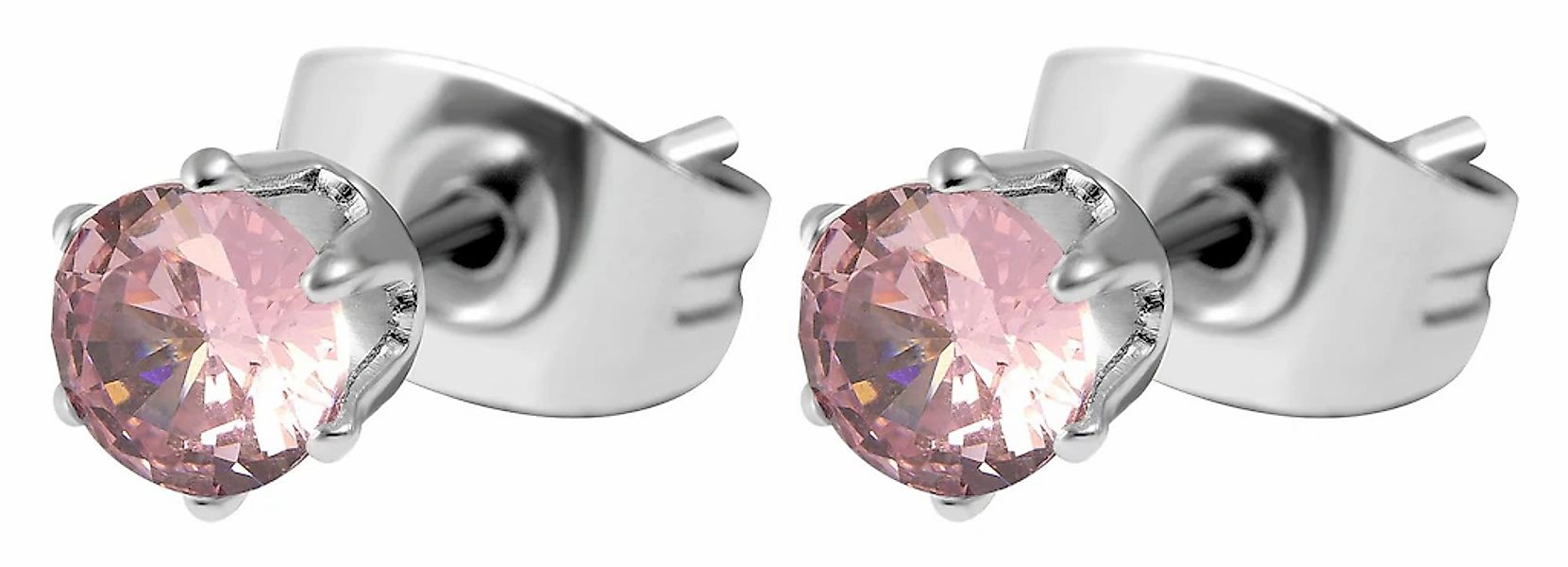 Adelia´s Paar Ohrhänger "Damen Ohrringe – Ohrstecker aus Edelstahl mit Zirk günstig online kaufen