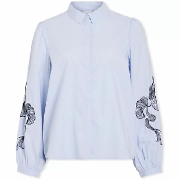 Vila  Blusen Vesta Shirt - Kentucky Blue/Black Beu günstig online kaufen
