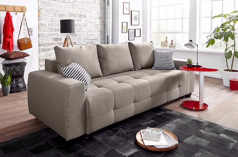 COLLECTION AB Schlafsofa "Bella", mit Bettfunktion und Bettkasten, inkl. lo günstig online kaufen