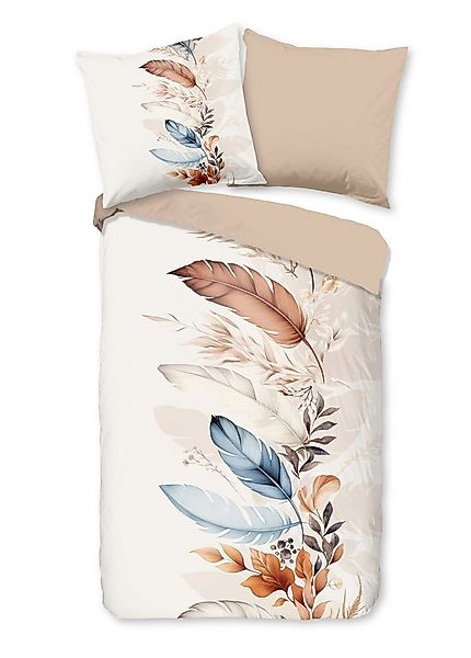 good morning Bettwäsche Baumwolle, Renforcé, 2 teilig, Federn, beige günstig online kaufen
