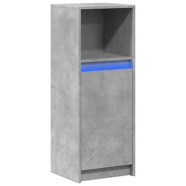 vidaXL Sideboard LED-Sideboard Betongrau 38x34x100 cm günstig online kaufen