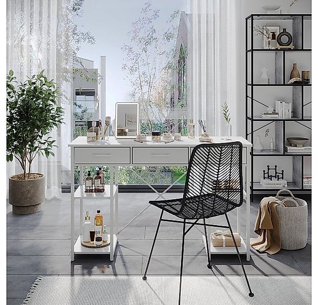 Vicco Schminktisch Chino, Weiß, 120 cm mit Schubladen (1-St) günstig online kaufen