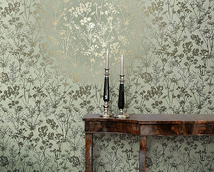 Marburg Vliestapete Tapete Light Garden, geprägt, floral, moderne Vliestape günstig online kaufen