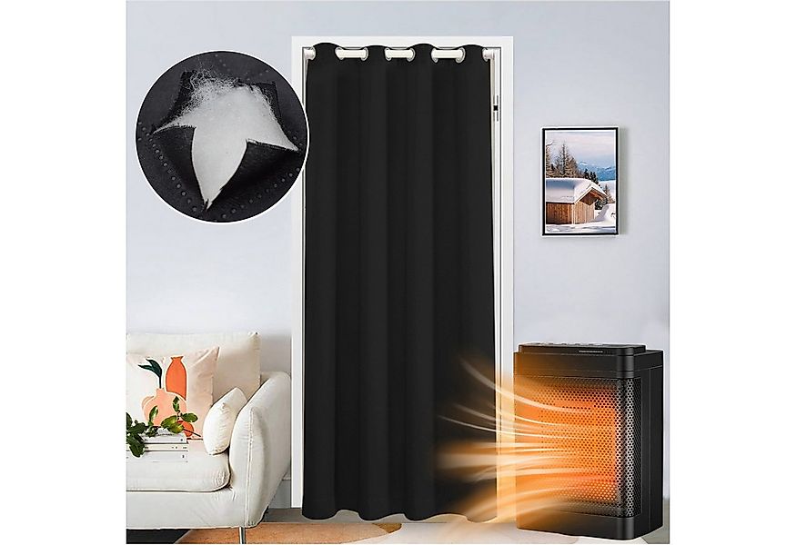 Jibenhome Türvorhang Thermovorhang Kälteschutz Türvorhang mit Ösen, Wärmeis günstig online kaufen