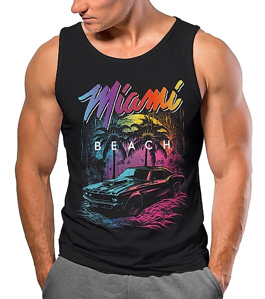 Neverless Tanktop Herren Tank-Top Miami Beach günstig online kaufen