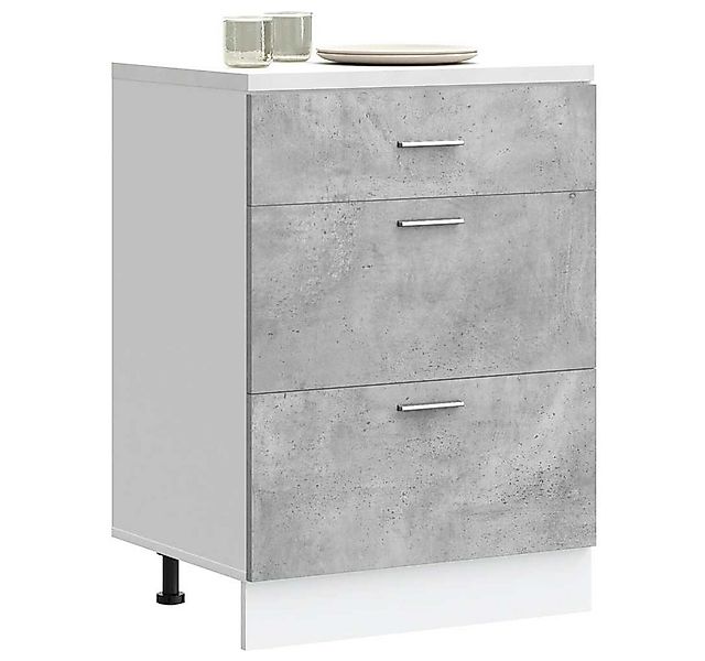 vidaXL Schrankmodule Küchenunterschrank Betongrau Holzwerkstoff günstig online kaufen