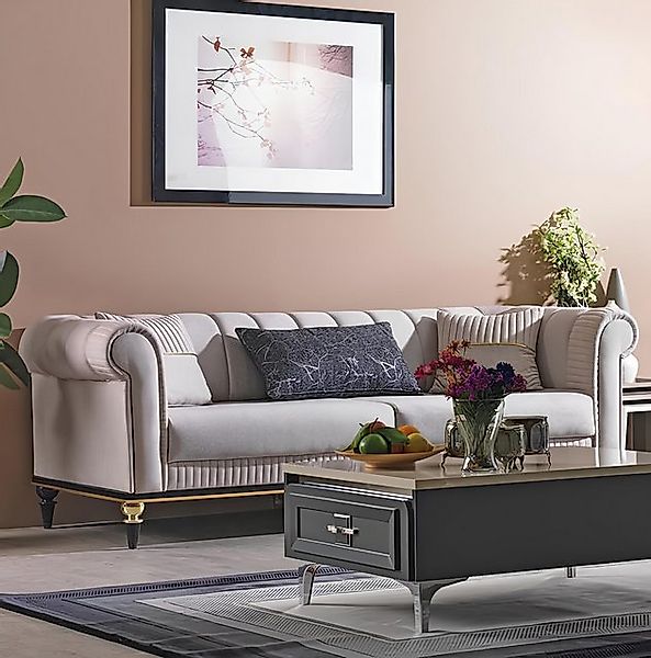Xlmoebel Sofa Drei-Sitzer Bequemlichkeitssofa Polstermöbel Wohnzimmer Sitzm günstig online kaufen